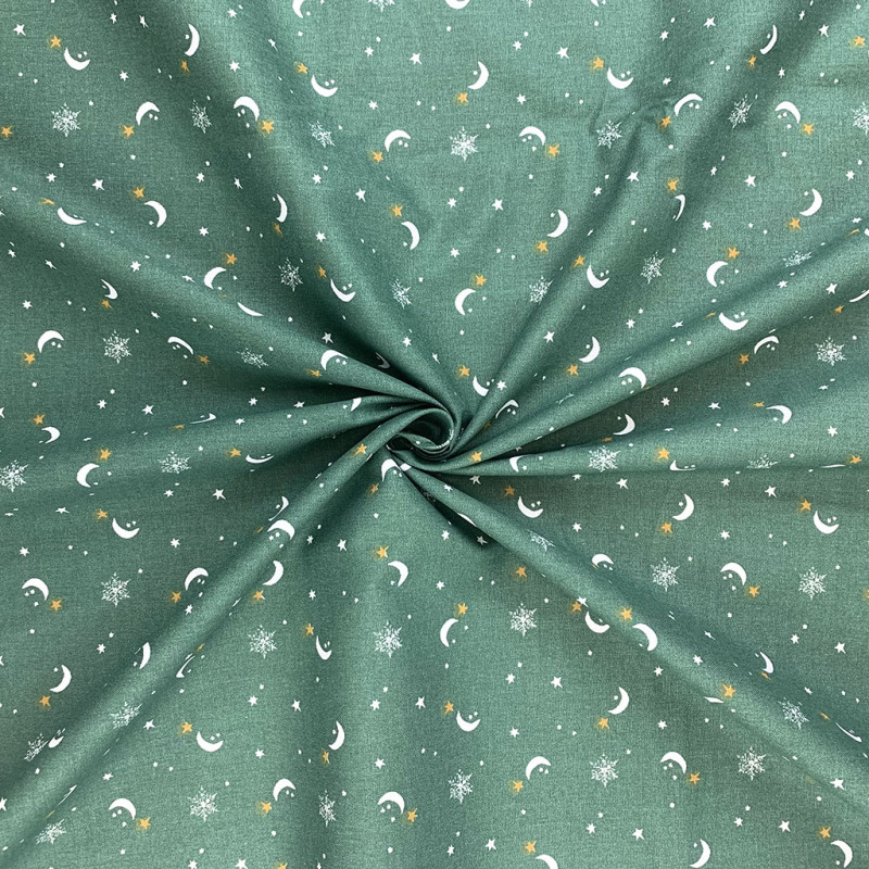 Printed Cotton KURIJ Pine / Ochre